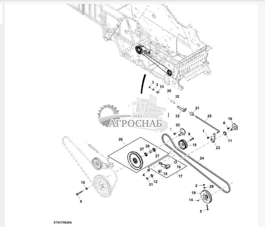 Привод транспортного шнека 